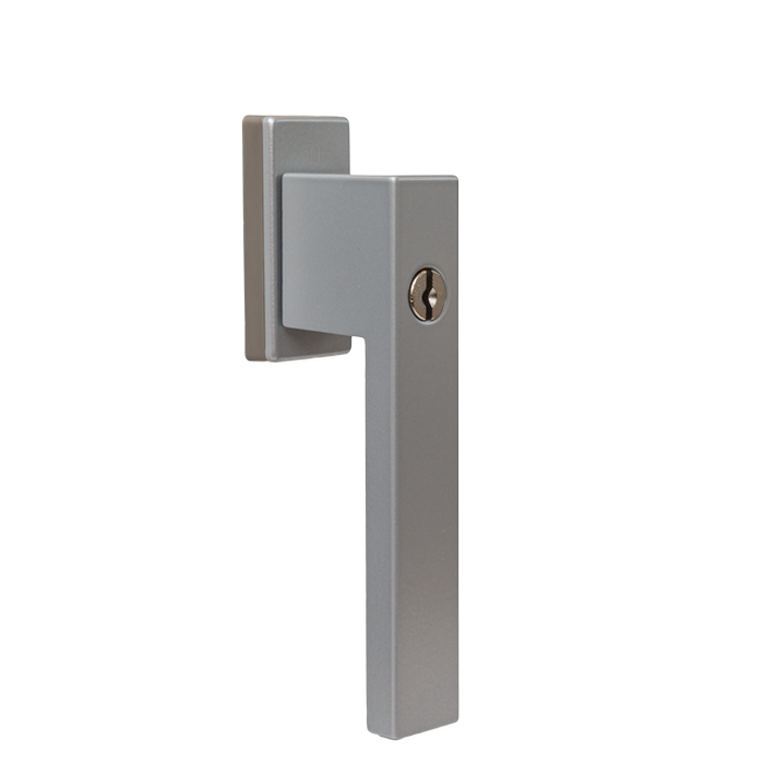 Window handle with a key - DUBLIN(silver)