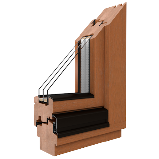 SOFTLINE - 68, 78, 88 - Dřevěná okna
