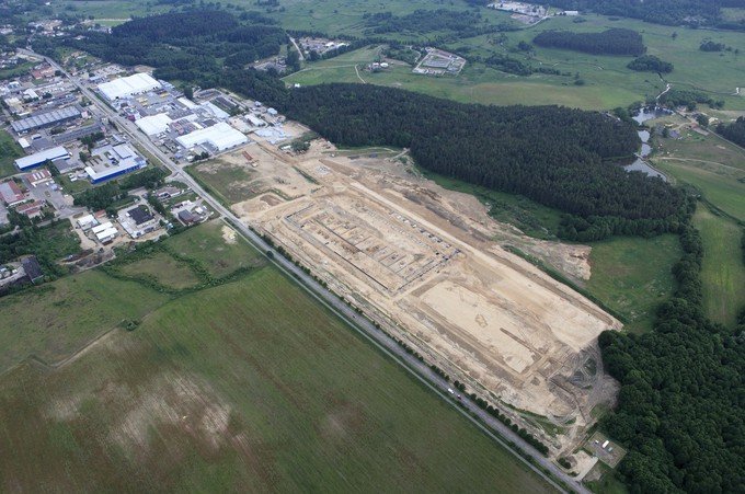 The beginning of the first stage of European Fenestration Centre construction, i.e. 30 000 m²  of production area