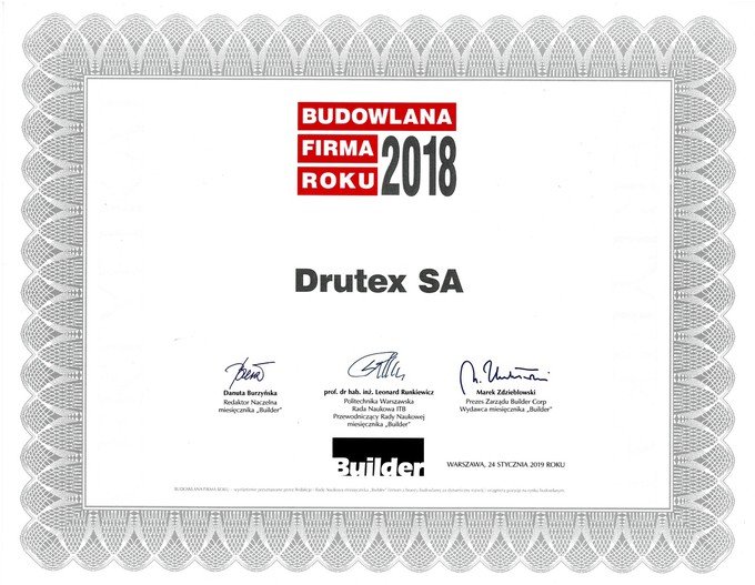 Another award for Drutex